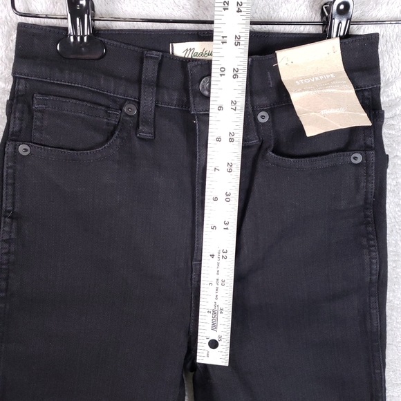 Madewell NWT Stovepipe Jeans Black Women's W23 NM217 - Picture 6 of 12